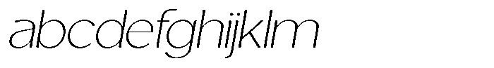 Casiora Prime Extra Light Expanded Oblique FONT