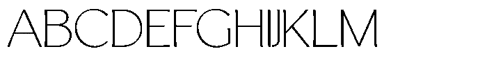 Casiora Prime Extra Light Expanded Font UPPERCASE