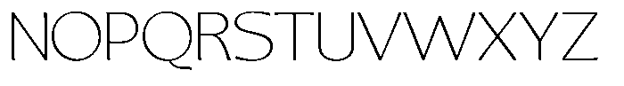 Casiora Prime Extra Light Expanded Font UPPERCASE
