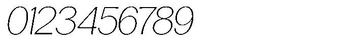 Casiora Prime Extra Light Oblique Font OTHER CHARS