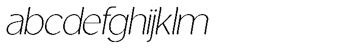 Casiora Prime Extra Light Oblique FONT
