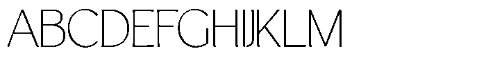 Casiora Prime Extra Light Font UPPERCASE
