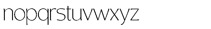 Casiora Prime Extra Light Font LOWERCASE