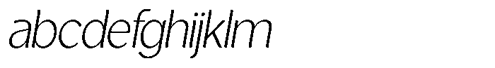 Casiora Prime Light Condensed Oblique FONT