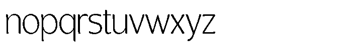Casiora Prime Light Condensed Font LOWERCASE