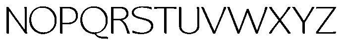 Casiora Prime Light Expanded Font UPPERCASE