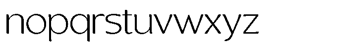 Casiora Prime Light Expanded Font LOWERCASE