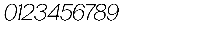 Casiora Prime Light Oblique Font OTHER CHARS