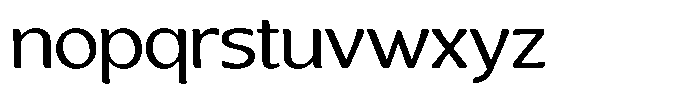 Casiora Prime Medium Expanded Font LOWERCASE