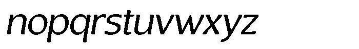 Casiora Prime Medium Oblique Font LOWERCASE
