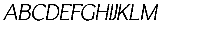 Casiora Prime Oblique Font UPPERCASE