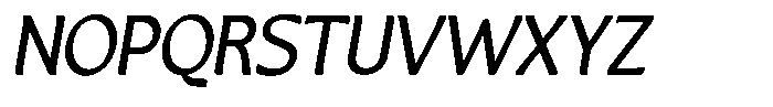 Casiora Prime Semi Bold Condensed Oblique Font UPPERCASE