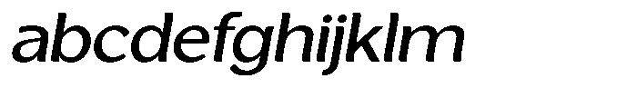 Casiora Prime Semi Bold Expanded Oblique FONT