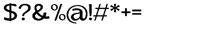 Casiora Prime Semi Bold Expanded Font OTHER CHARS