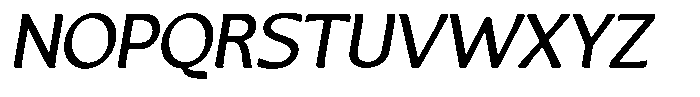 Casiora Prime Semi Bold Oblique Font UPPERCASE
