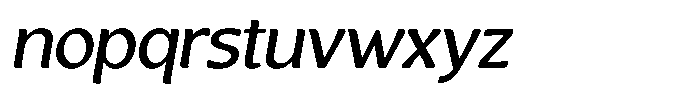 Casiora Prime Semi Bold Oblique Font LOWERCASE