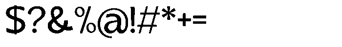 Casiora Prime Semi Bold Font OTHER CHARS