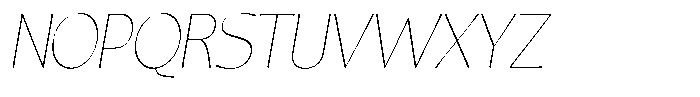 Casiora Prime Thin Condensed Oblique Font UPPERCASE