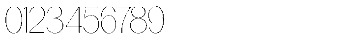 Casiora Prime Thin Condensed Font OTHER CHARS