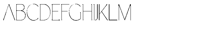 Casiora Prime Thin Condensed Font UPPERCASE