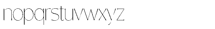 Casiora Prime Thin Condensed Font LOWERCASE