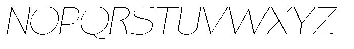 Casiora Prime Thin Expanded Oblique Font UPPERCASE