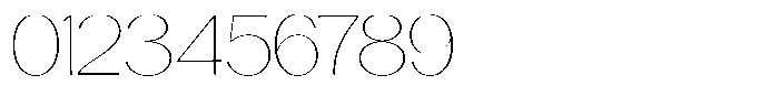 Casiora Prime Thin Expanded Font OTHER CHARS
