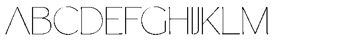Casiora Prime Thin Expanded Font UPPERCASE