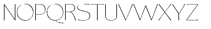 Casiora Prime Thin Expanded Font UPPERCASE