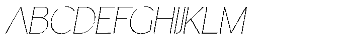 Casiora Prime Thin Oblique Font UPPERCASE