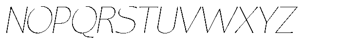 Casiora Prime Thin Oblique Font UPPERCASE