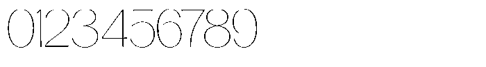 Casiora Prime Thin Font OTHER CHARS