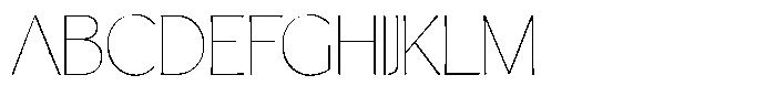 Casiora Prime Thin Font UPPERCASE