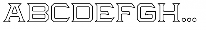 Caskier Outlined Font LOWERCASE