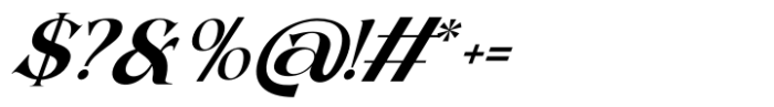 Casko Luxury Italic Font OTHER CHARS