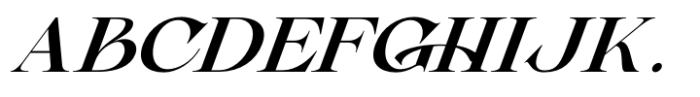 Casko Luxury Italic Font UPPERCASE