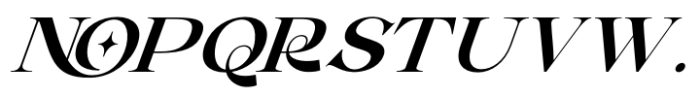 Casko Luxury Italic Font UPPERCASE