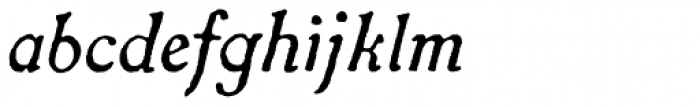 Caslon Antique Italic Font LOWERCASE