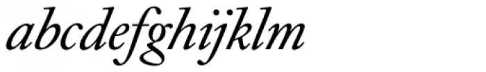 Caslon Book Pro Italic Font LOWERCASE