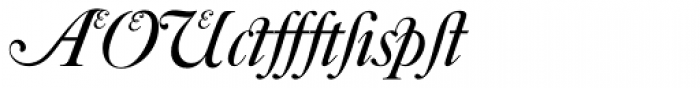 Caslon No 540 Swash Alternative D Italic Font OTHER CHARS
