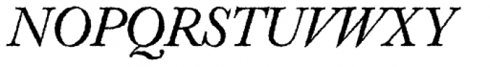 Caslon Rough H EF Italic Font UPPERCASE