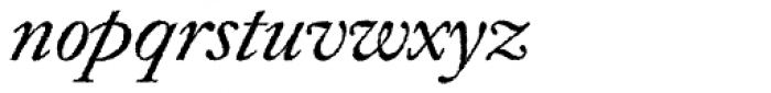 Caslon Rough H EF Italic Font LOWERCASE