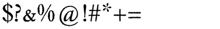 Caslon Rough H EF Regular SC Font OTHER CHARS
