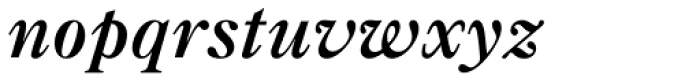 Caslon Three Italic Font LOWERCASE