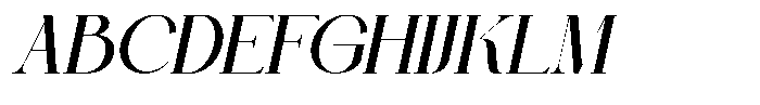 Casmera Italic Font UPPERCASE