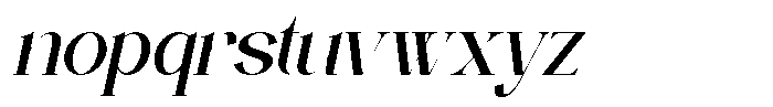 Casmera Italic Font LOWERCASE