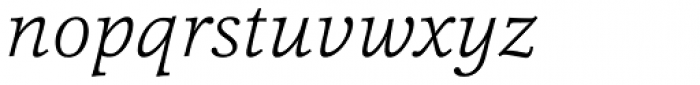 Cassia ExtraLight Italic Font LOWERCASE