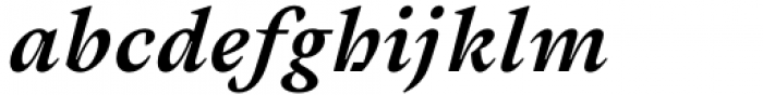 Cassius Black Italic Font LOWERCASE
