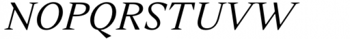 Cassius Regular Italic Font UPPERCASE