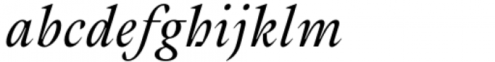 Cassius Regular Italic Font LOWERCASE